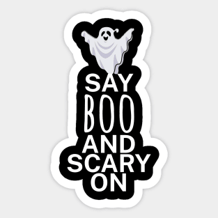 Say boo and scary on Sticker